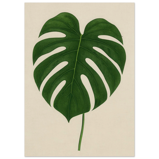Monstera Elegans: Frukter Botanical Print - Naturens Skönhet för ditt Hem