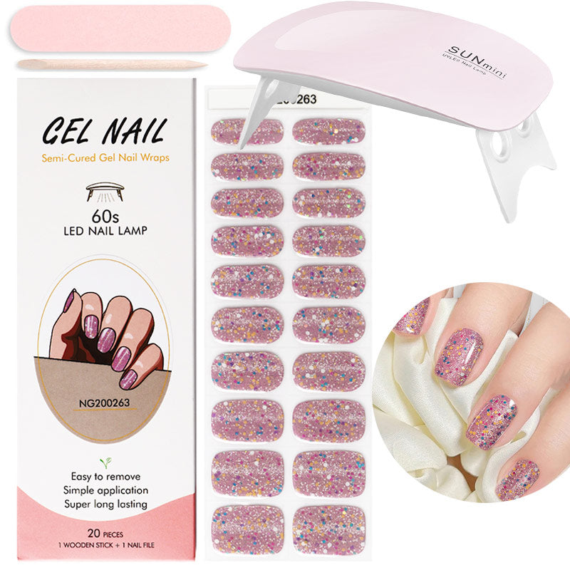 Gelnagelfolie med UV-lampa