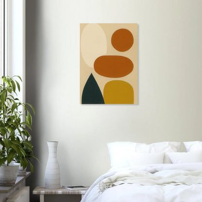 Abstrakt / Minimalistisk Poster i Rustika Jordtoner – Modern Konst för Ditt Hem