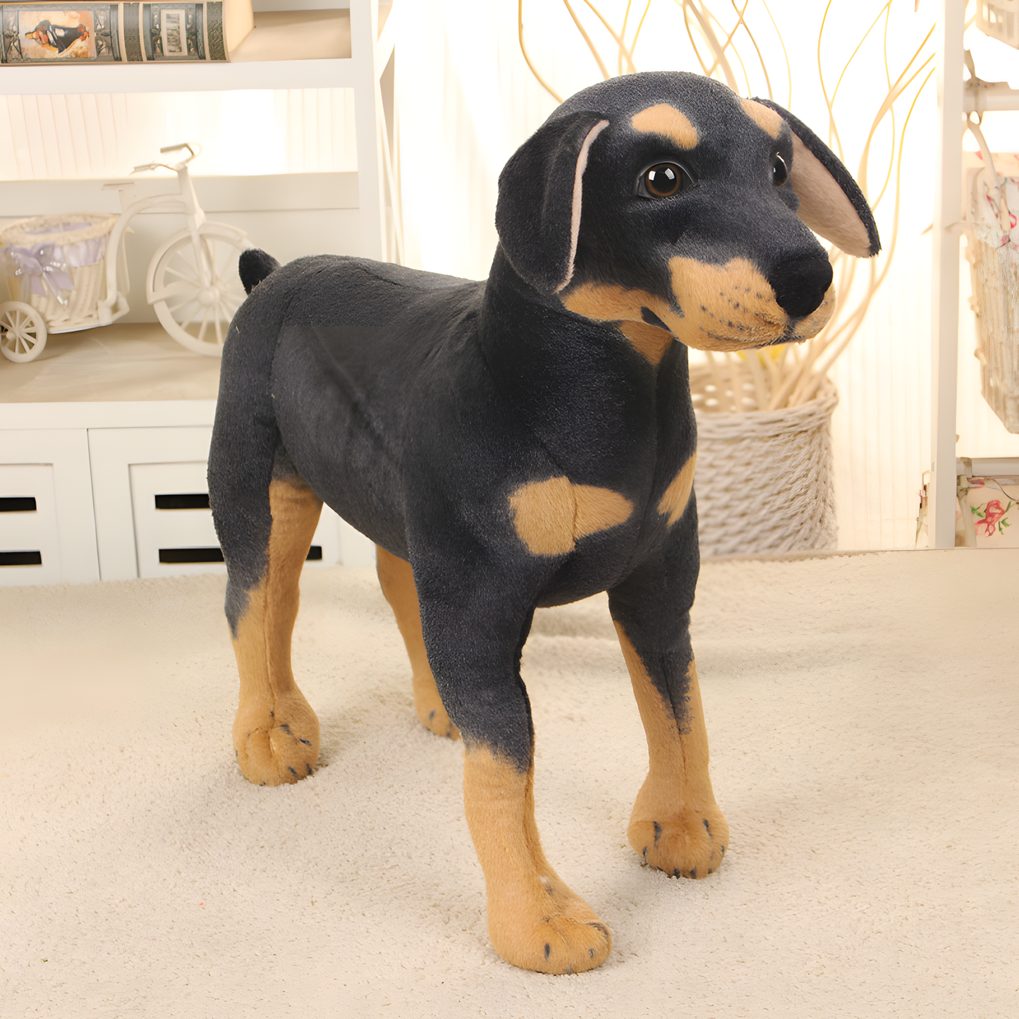 Black Dog Plush Toy