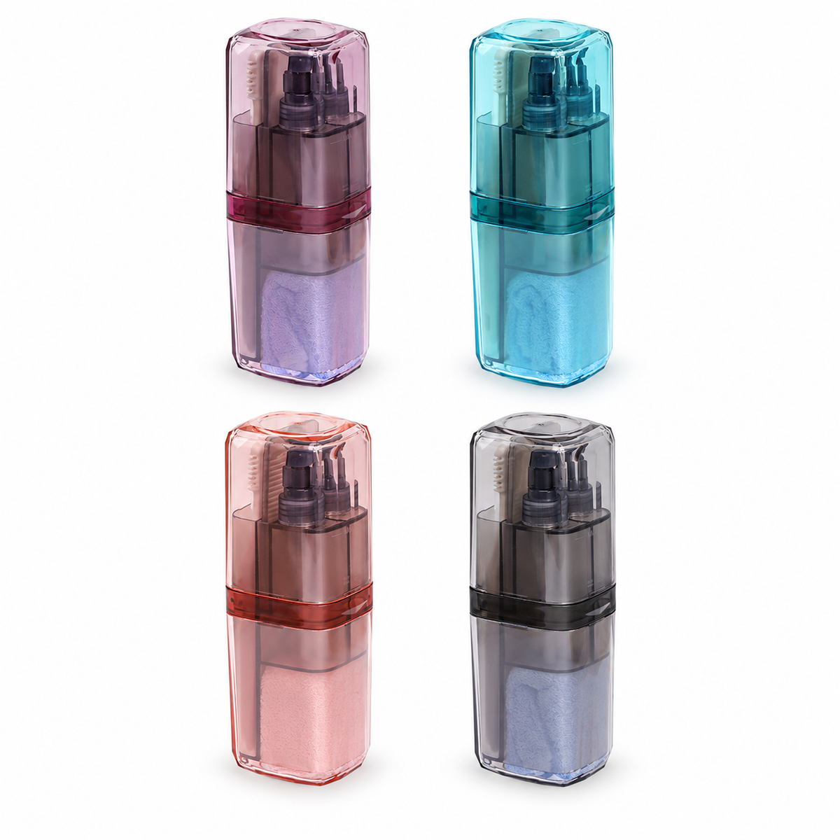 Travel Wash Case with Two Rinsing Cups