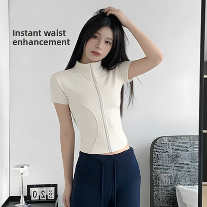 Zipper Cycling Top