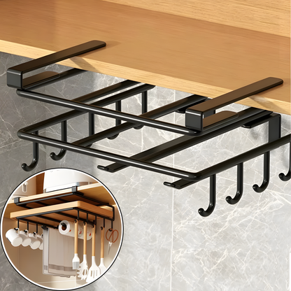 No-Drill Under-Cabinet Storage Rack