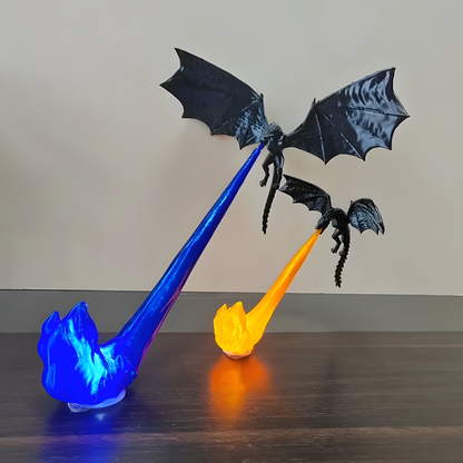 Fire-Breathing Dragon Bookshelf Statue