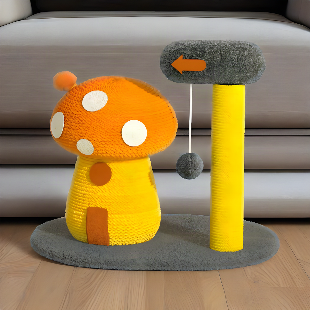 Mushroom Cat Scratching Post