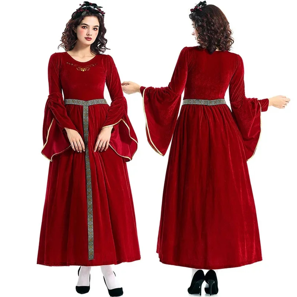 Medieval Bell Sleeve Costume