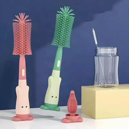 Silicone Bottle Cleaning Brush Set
