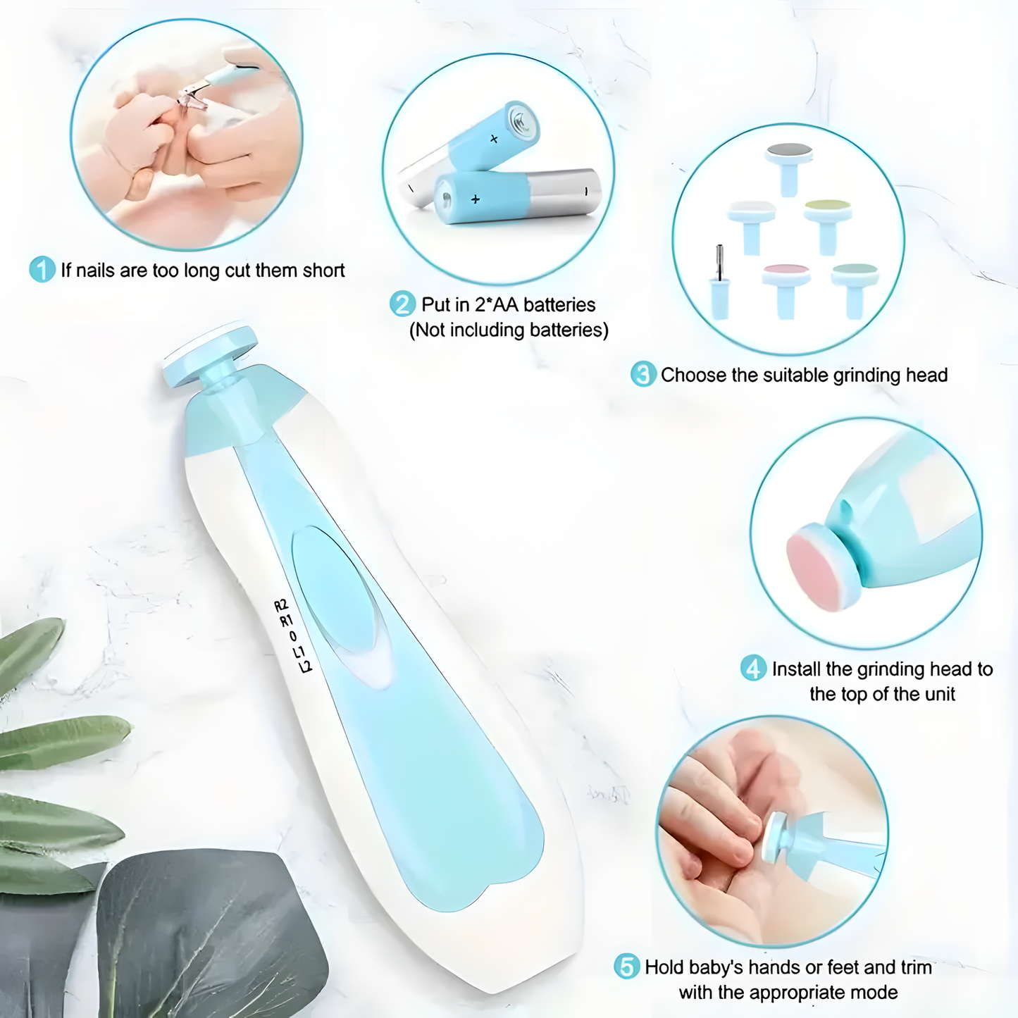 Portable Baby Nail Grinder Kit