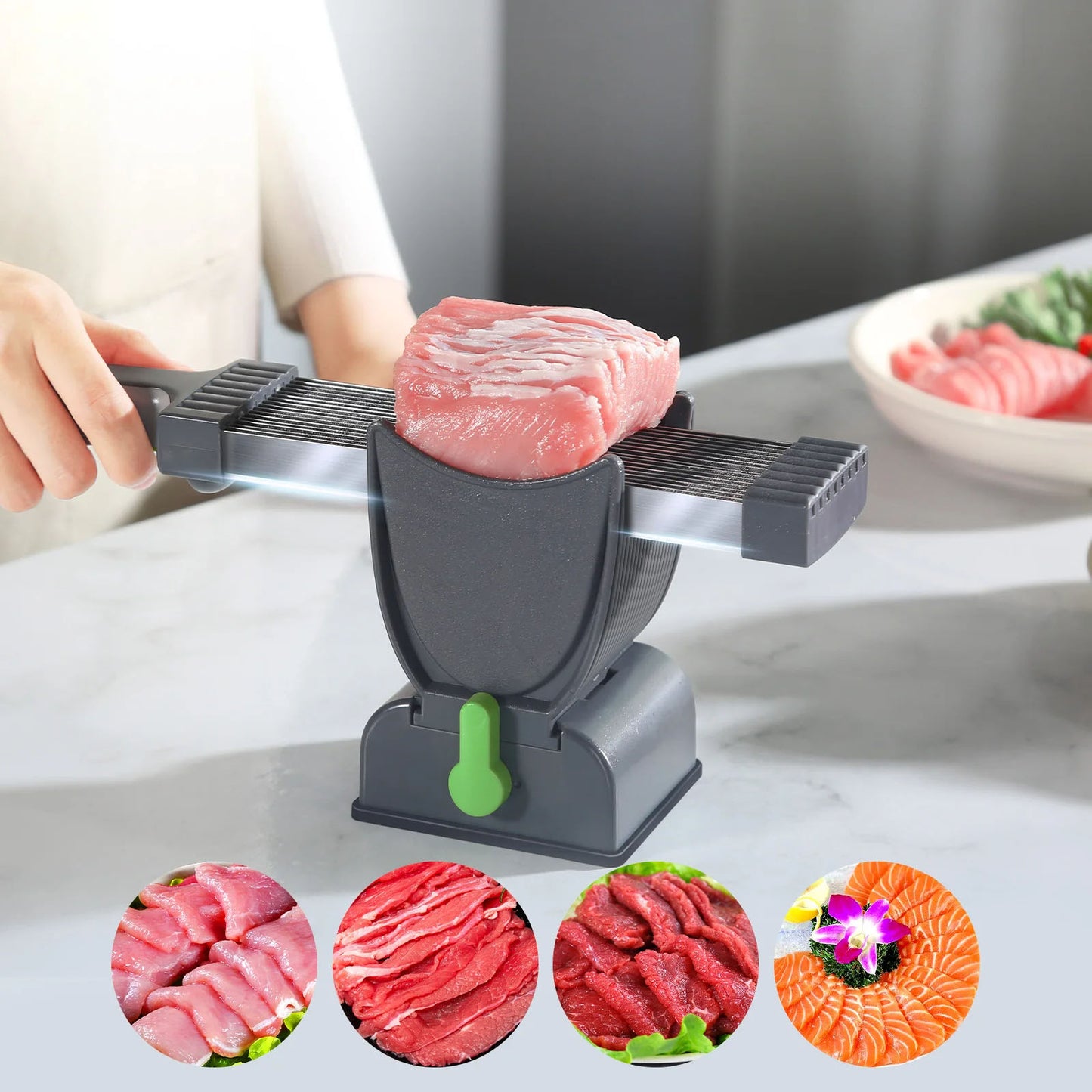Färsk köttskärare