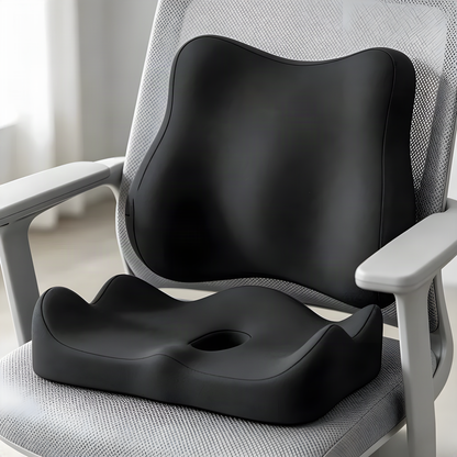 Memory Foam Seat and Back Cushion Set