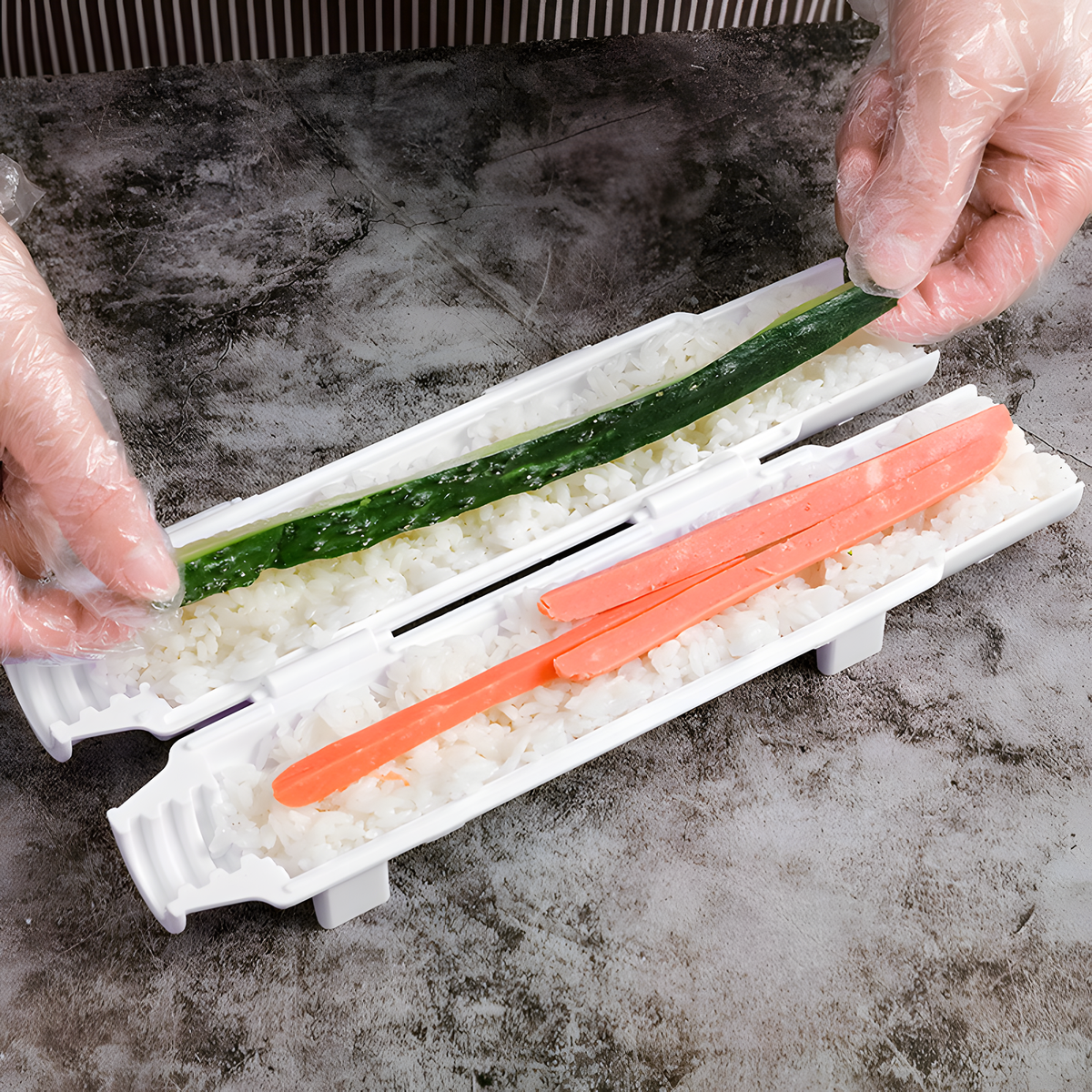 Sushi Roll Press with Push Plunger