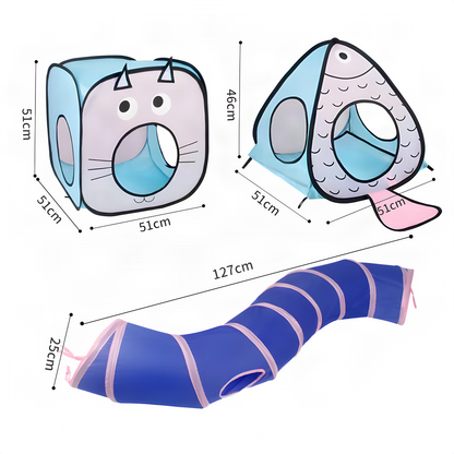 Cat Tunnel Tent Play Set