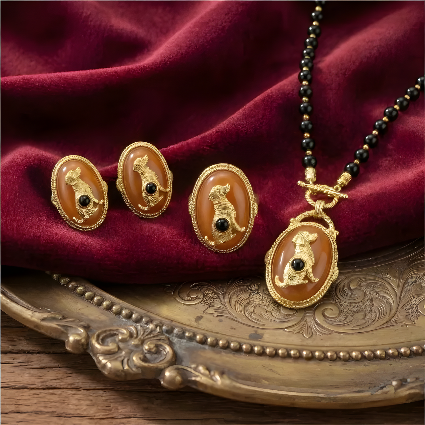 Vintage Zodiac Jewelry Set