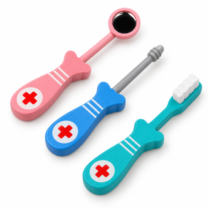 Wooden Dentist Pretend Play Kit