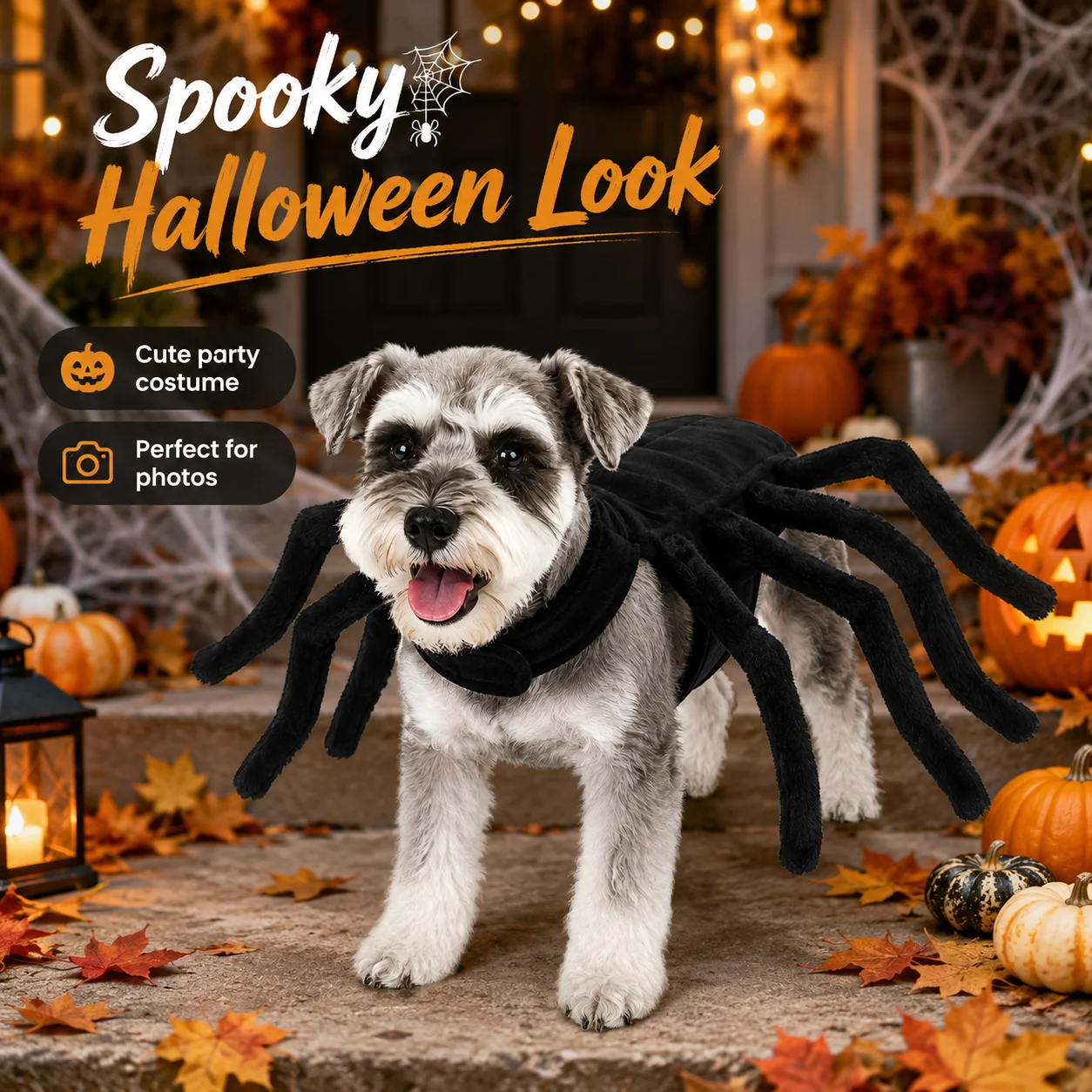 Halloween Spider Pet Costume