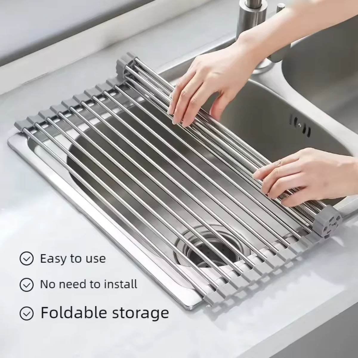 Foldable Sink Dish Rack