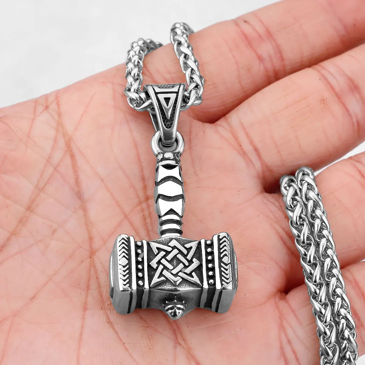 Hammer Pendant Necklace