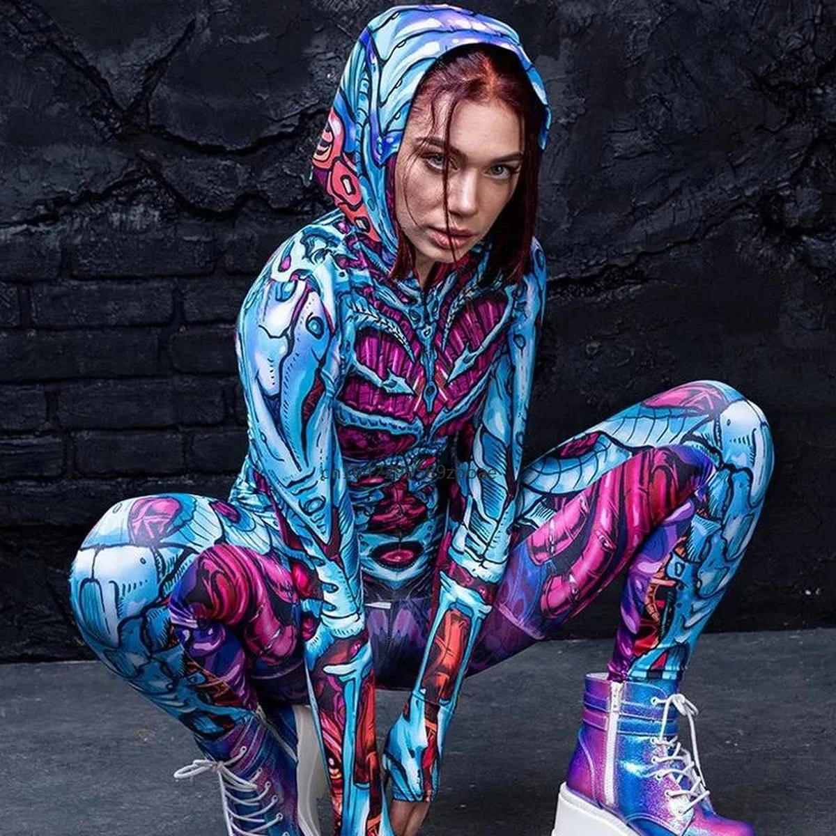 Colorful Skeleton Bodysuit
