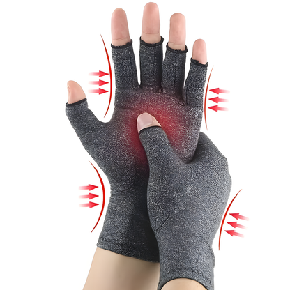 Hemp Half Finger Pressure Gloves