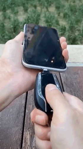 Nyckelringsbärbar nödtelefonladdare Powerbank