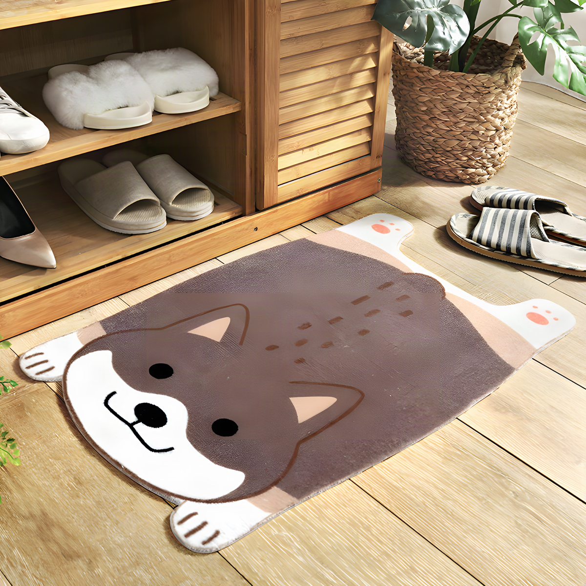 Dog-Shaped PVC Door Mat