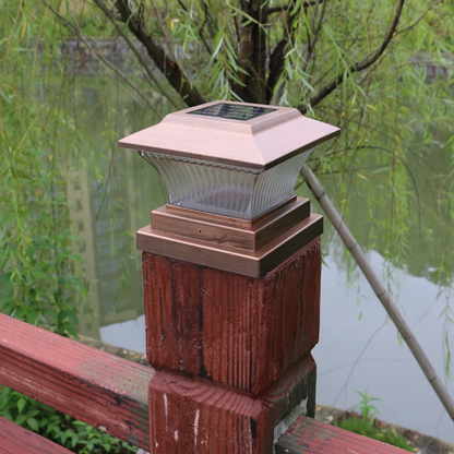 Bronze Solar Post-Cap Light