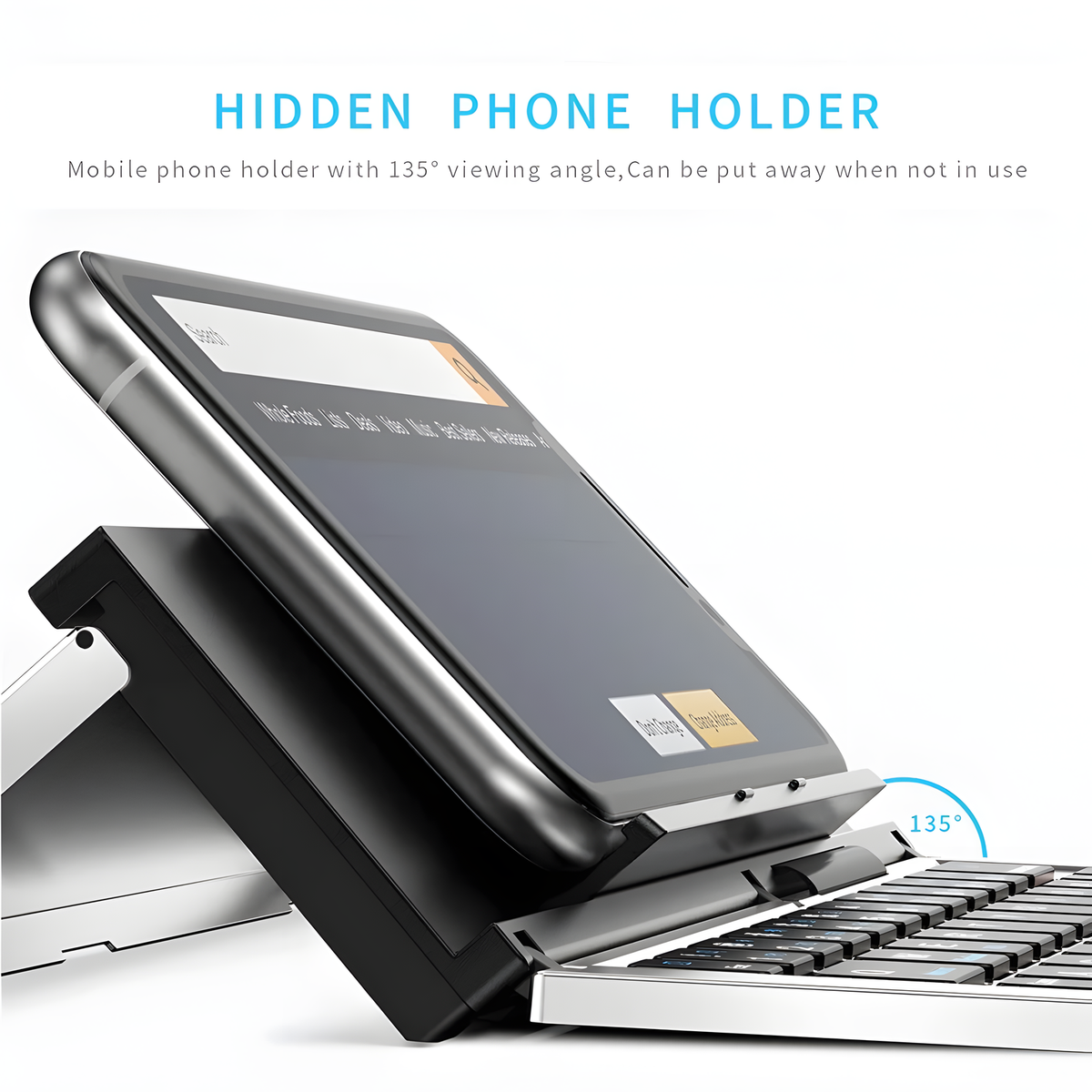 Slim Foldable Bluetooth Keyboard