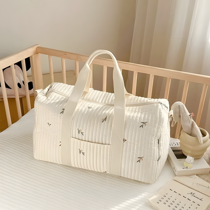 Large Cotton Travel and Diaper Bag