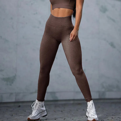 Fitness Sportleggings Dam Sömlösa Gym Löpning Yoga Sportkläder