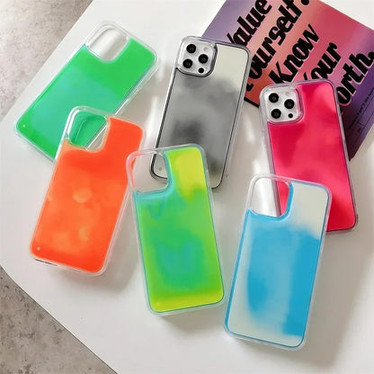 Lysande kvicksandsfodral för mobilen