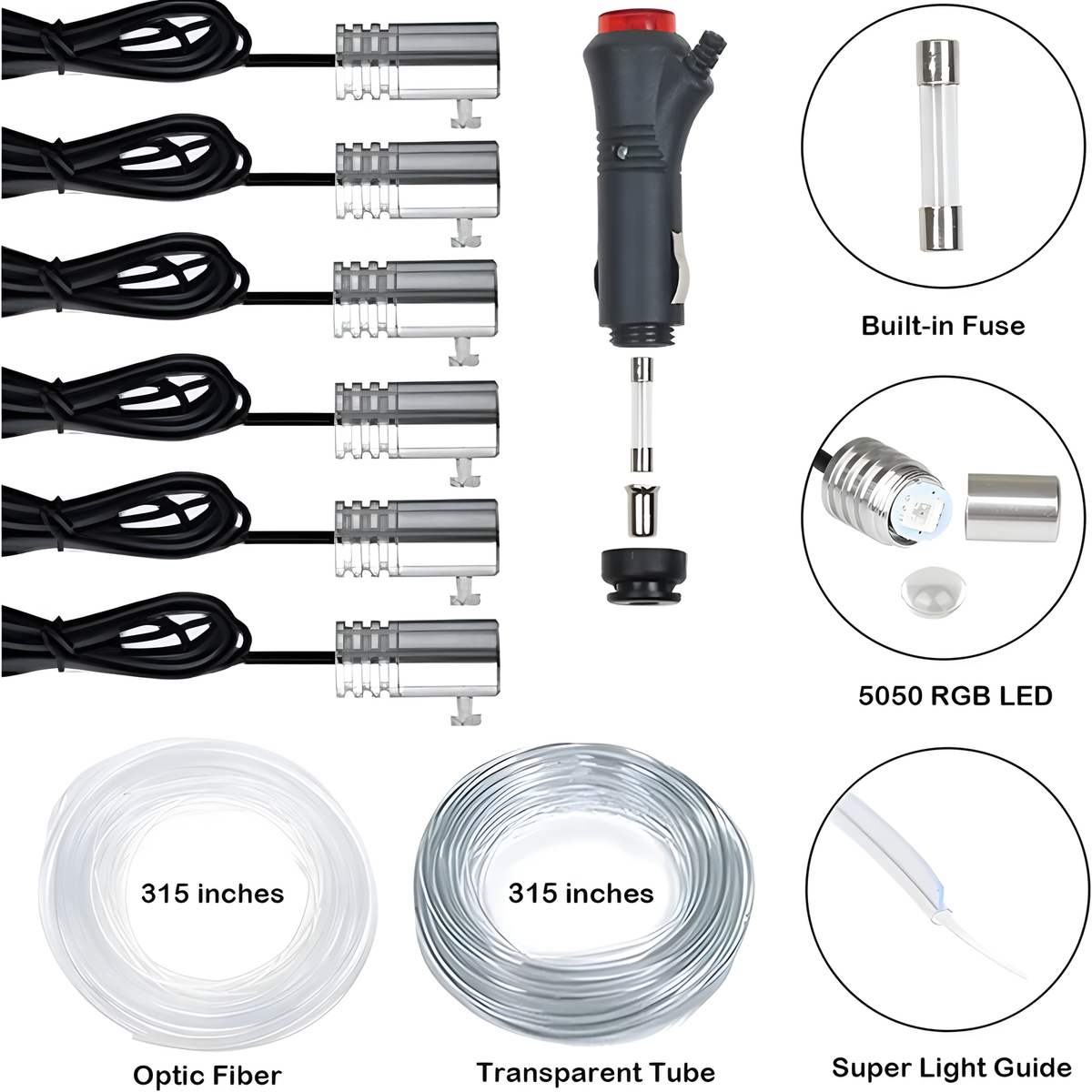 RGB Car Fiber-Optic Light Kit