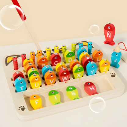 Wooden Magnetic Fishing Game