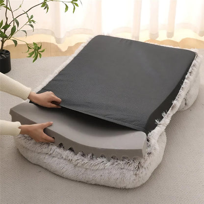 Mjuk bäddsoffa för hundar
