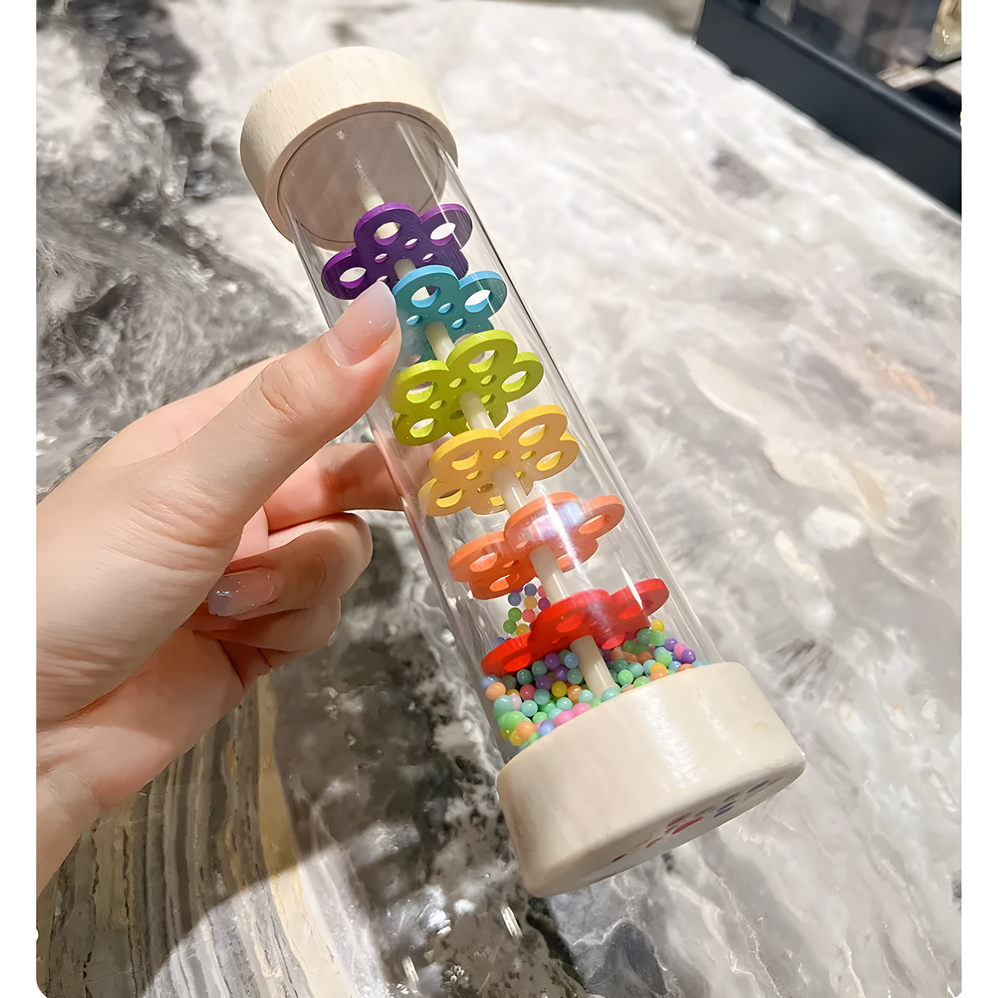 Wooden Rain Sound Tube