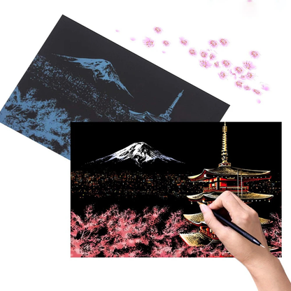 City Scratch Art Kit