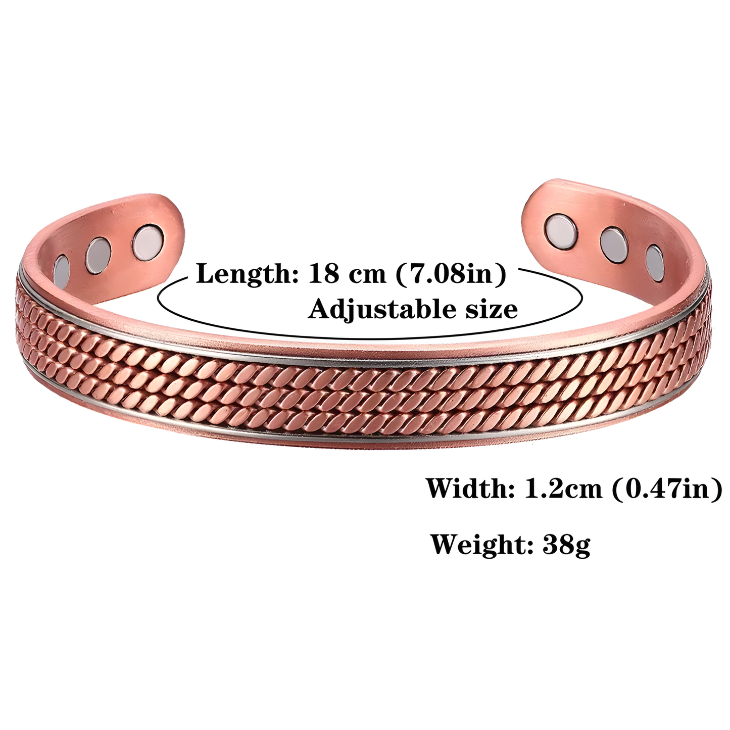 Copper Ring and Bracelet Set