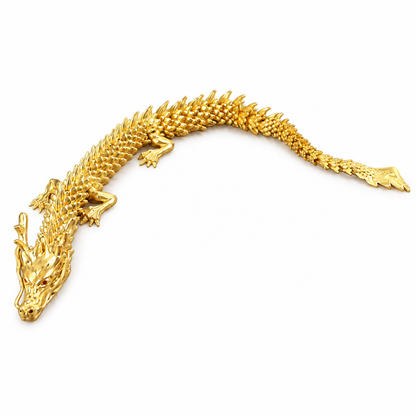 Articulated Metal Dragon Desk Figurines
