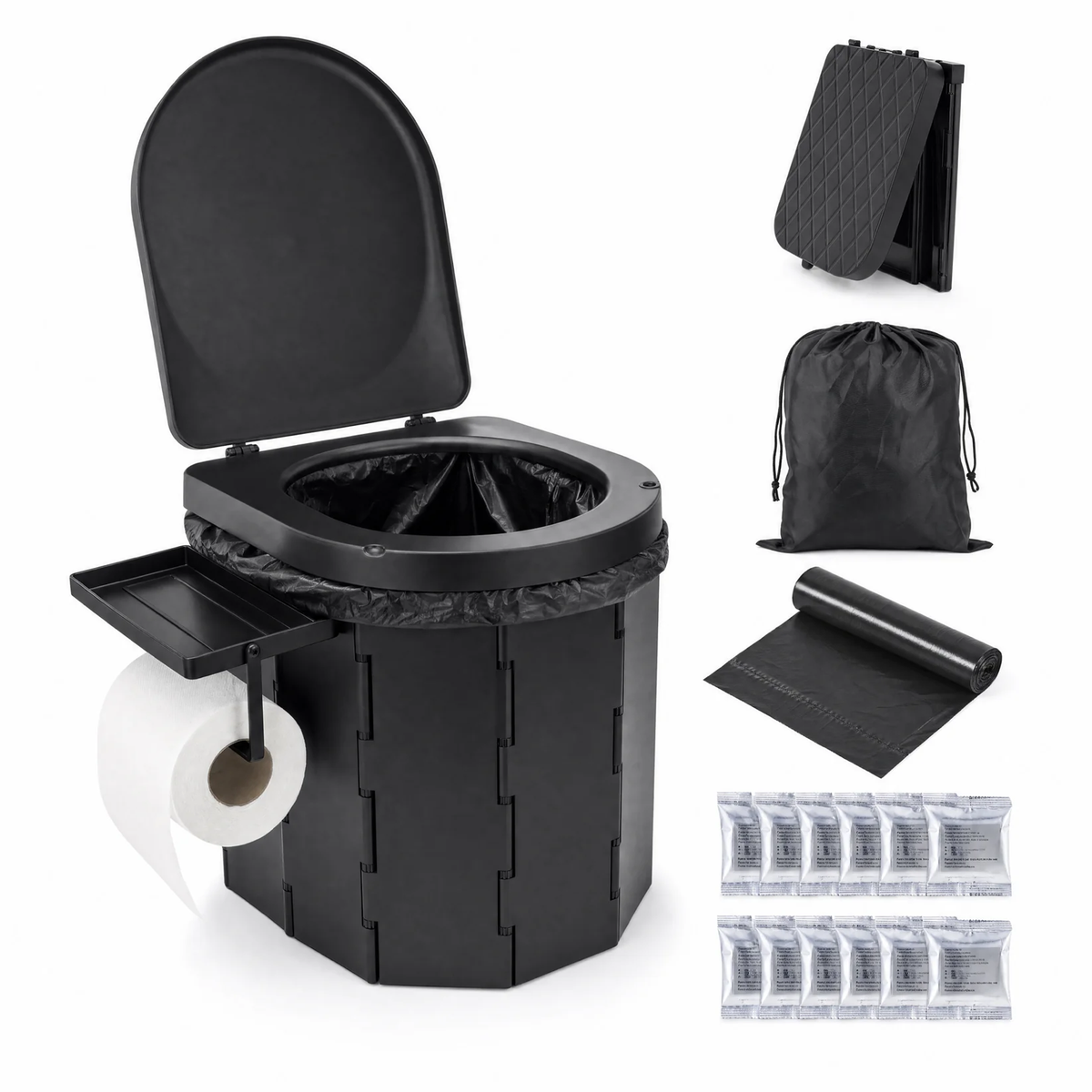 Foldable Portable Camping Toilet