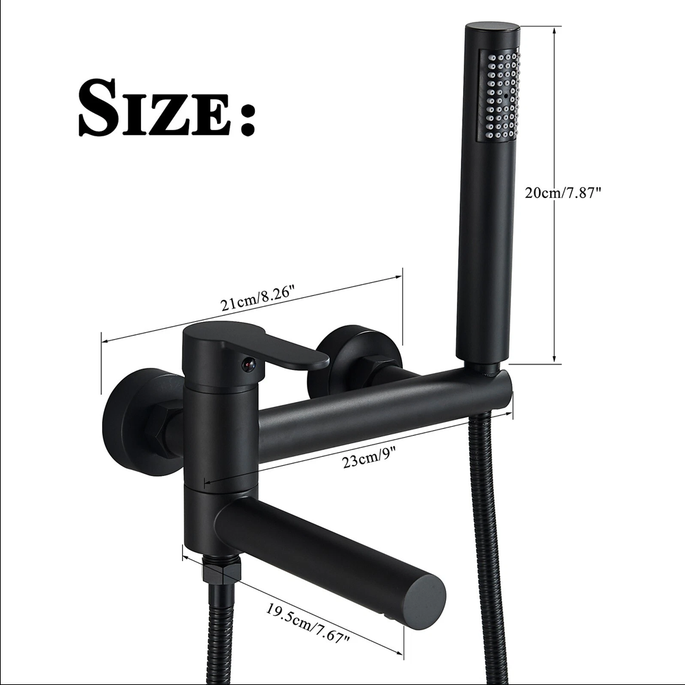 Wall Mounted Bathtub Faucet Set