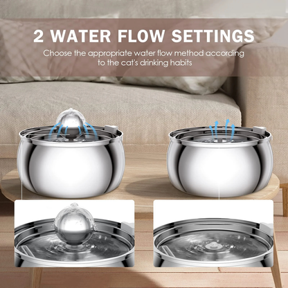 Stainless Steel Pet Water Fountain
