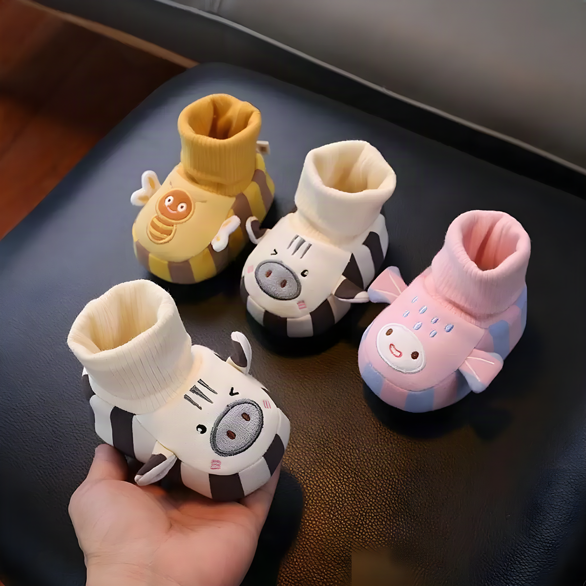 Fleece Lined Baby Sock Shoes