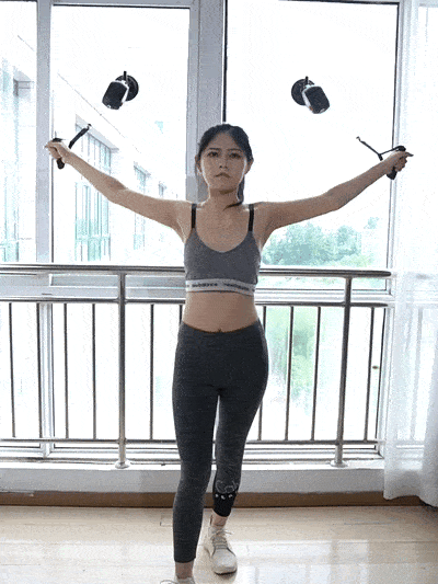 Fitness Resistance Drag Down Rope Trainer med sugkraft
