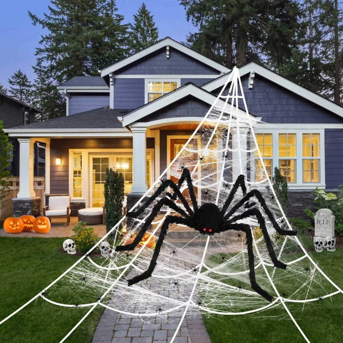 Giant Plush Spider Decoration