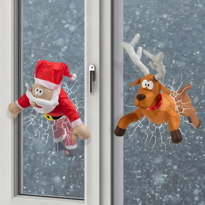 Hanging Santa and Reindeer Decorations