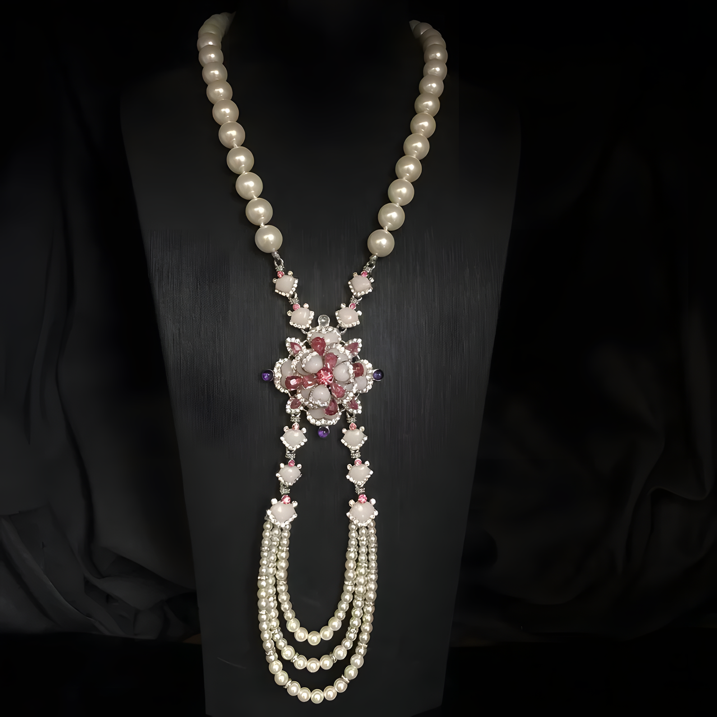 Floral Tassel Jewelry Set