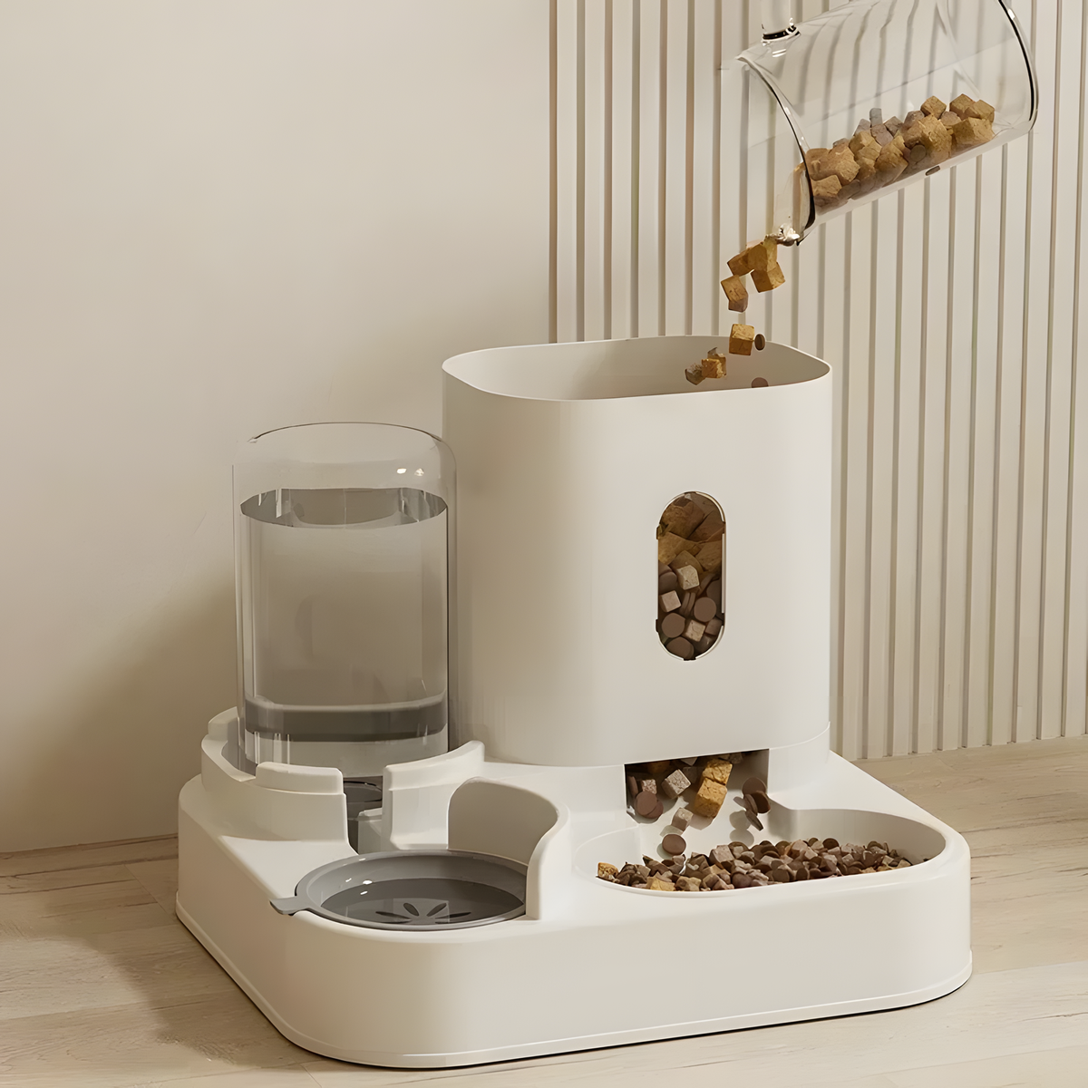Gravity Pet Feeding and Water Station
