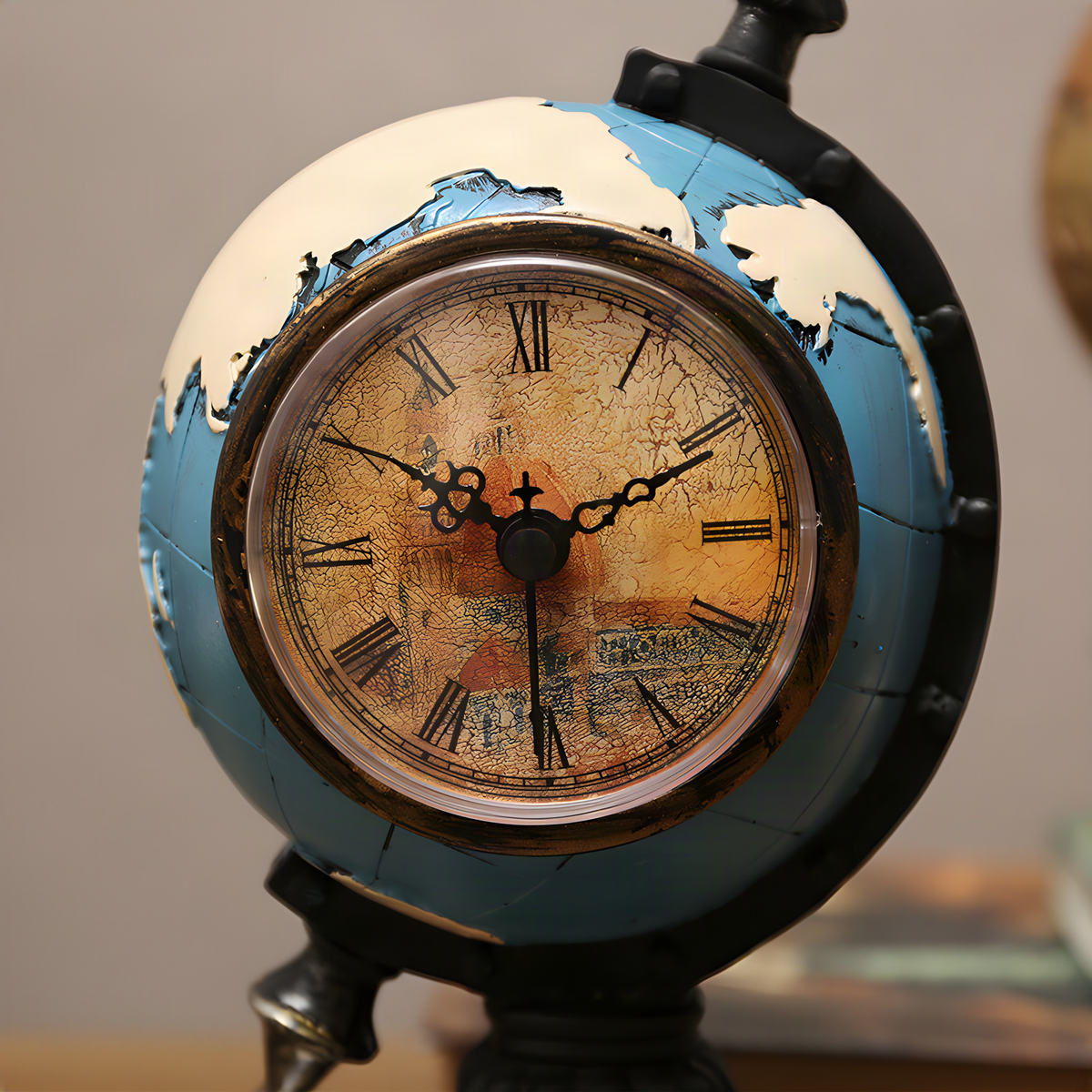 Decorative Globe Desk Clock