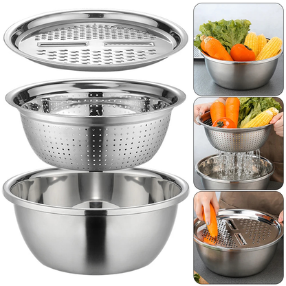 Stainless Steel Grater Bowl Set