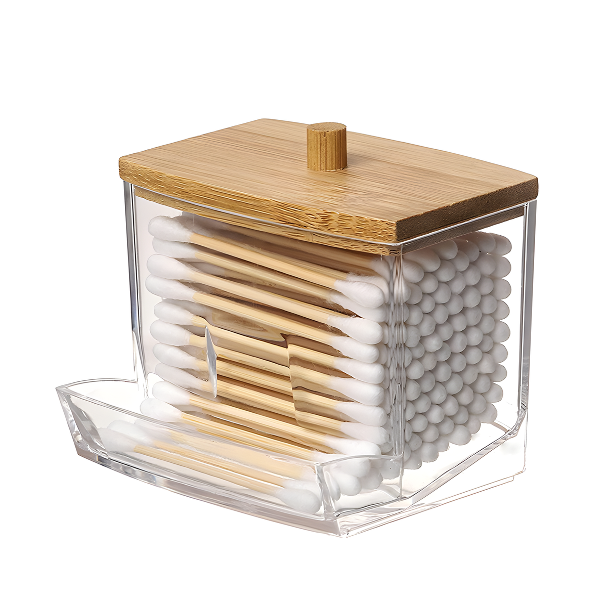 Clear Vanity Containers with Easy-Access Lids