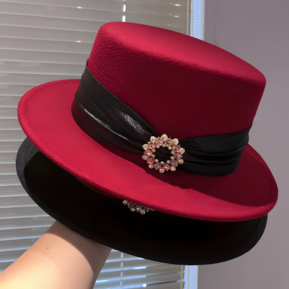 Wool Flat-Top Hat